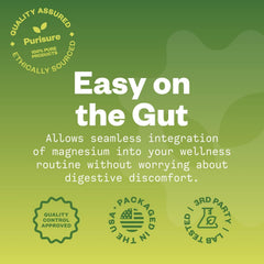 Ingredient panel of Purusure Magnesium Bisglycinate Chelate