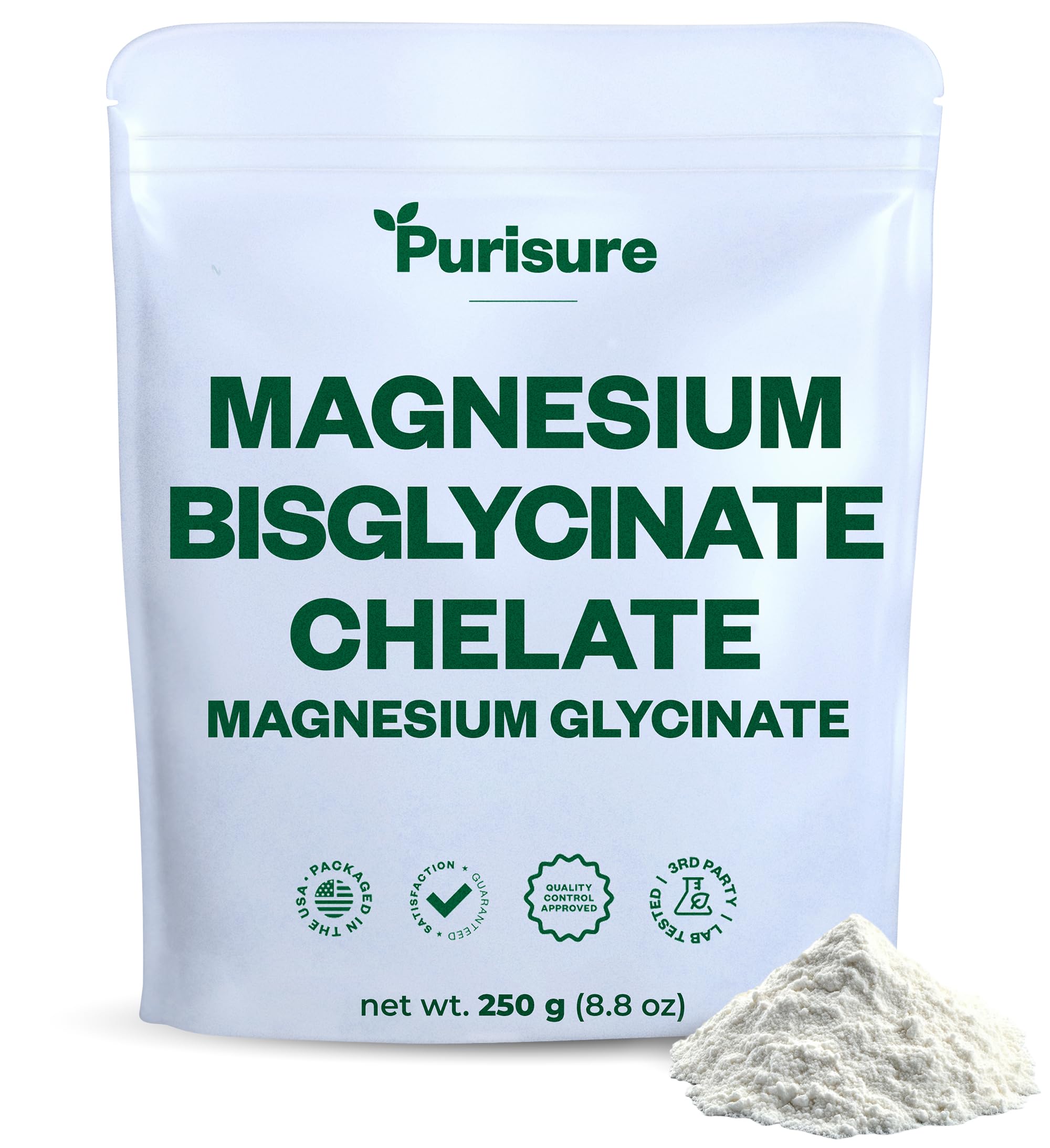 Purusure Magnesium Bisglycinate Chelate 250g packaging
