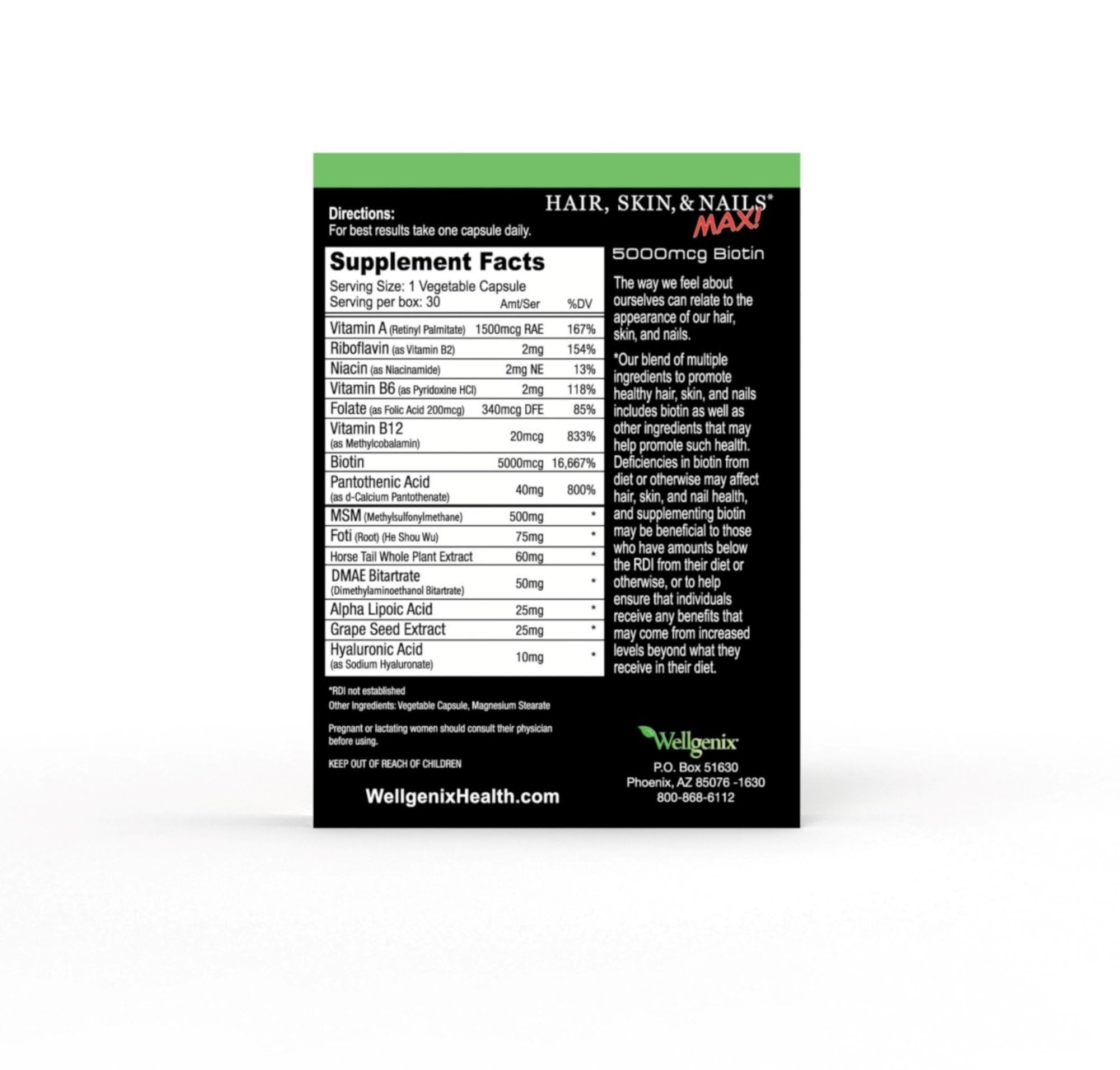 Wellgenix Purvana Max product box and capsules