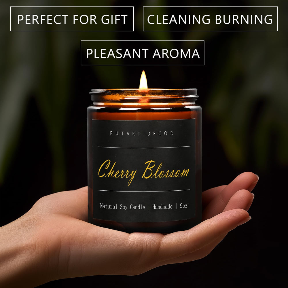 Candle burn time up to 50 hours with lead-free cotton wick