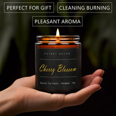 Candle burn time up to 50 hours with lead-free cotton wick