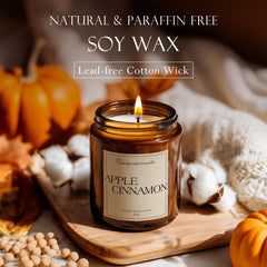 Putart closeup of wax texture and cotton wick for clean even burn benefit