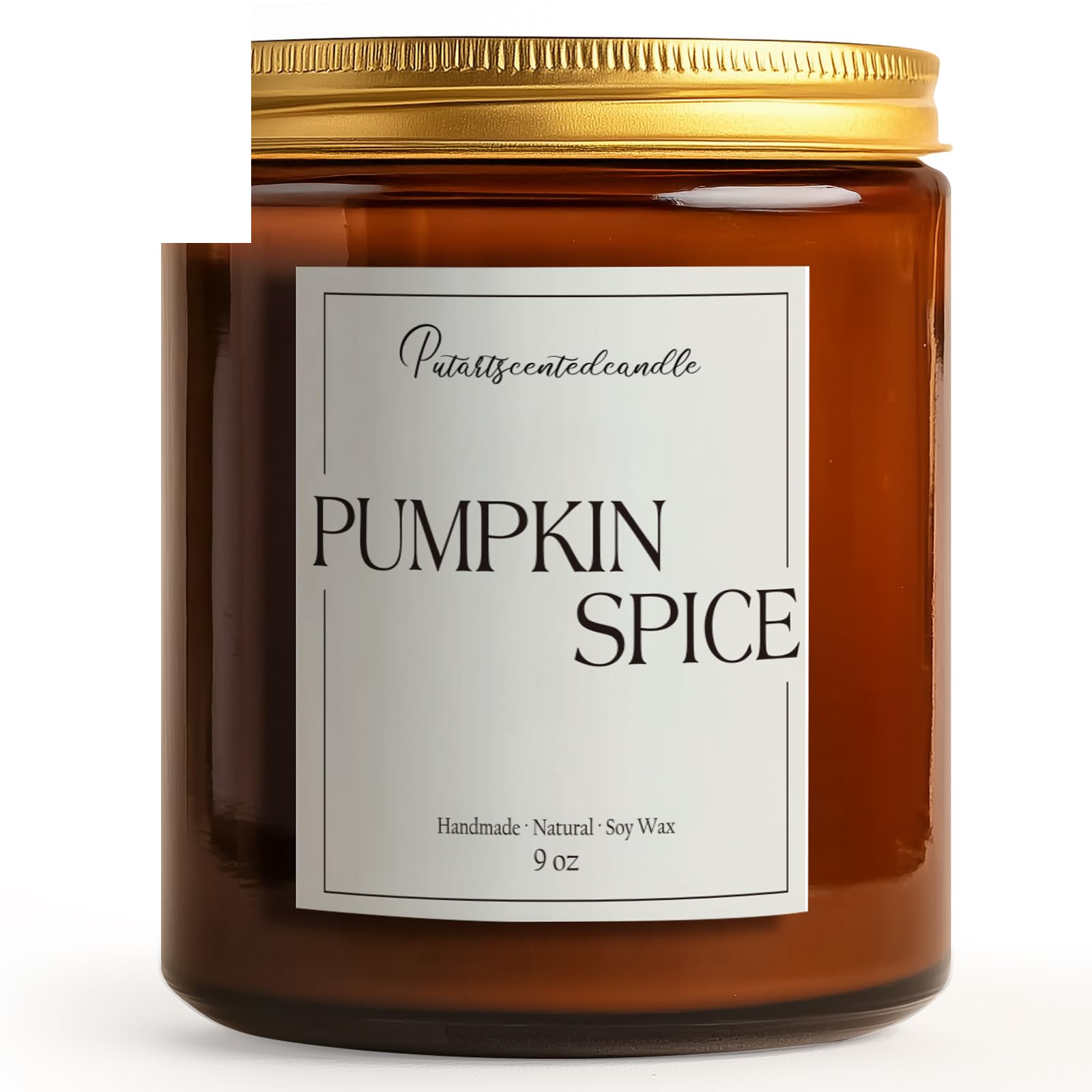 Lifestyle shot with candle and fall decor