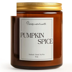 Lifestyle shot with candle and fall decor