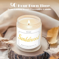 Candle burning with even melt pool in a 9oz soy wax jar