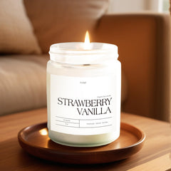 Candle burning with clean, even melt and aroma release