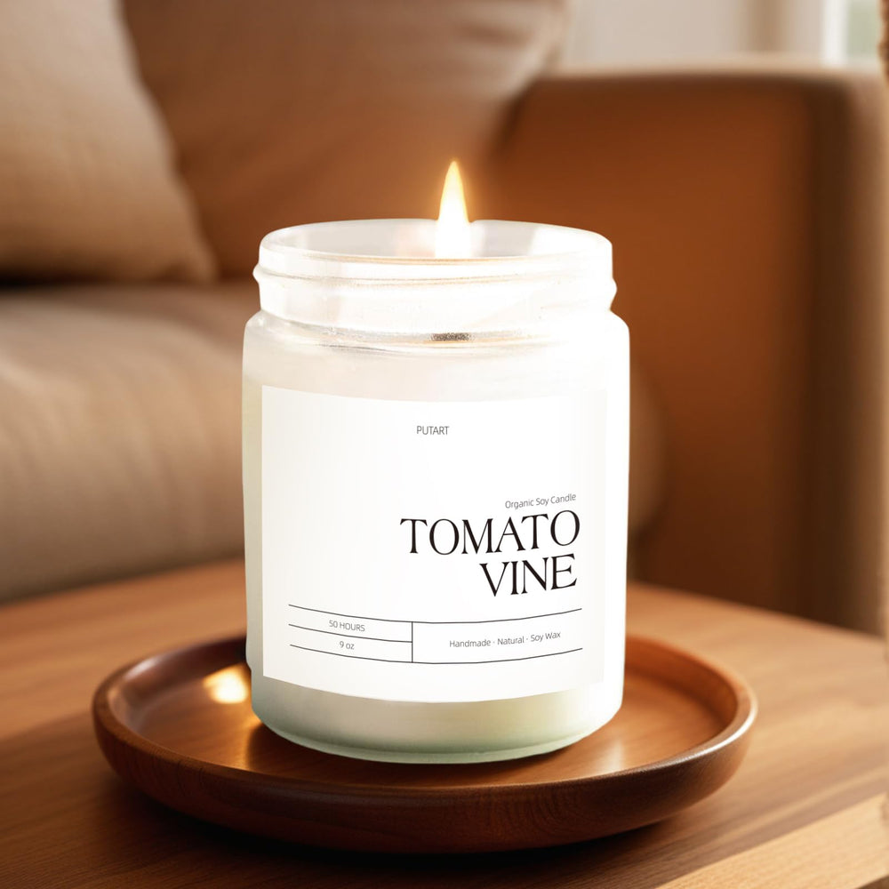 Natural soy wax close-up texture