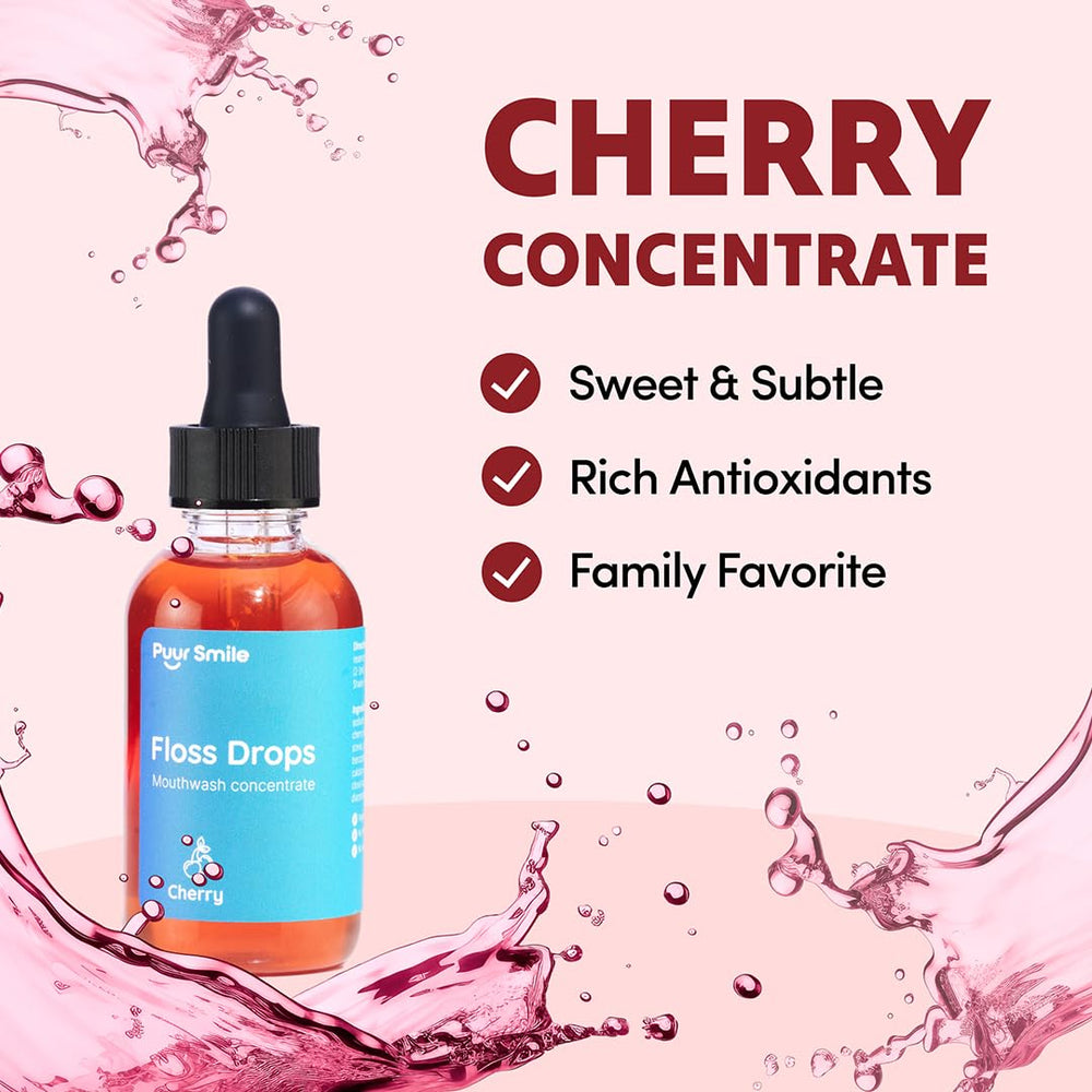 Puur Smile Cherry Floss Drop Serum packaging and label