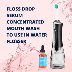 2oz bottle of Puur Smile floss drop serum on a white background