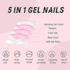 Puyokinm easy-apply press-on toenails for fast manicures.
