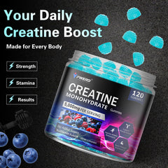 Serving size 4 gummies showing 5g creatine