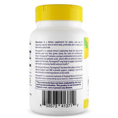 Non-GMO, Gluten Free badge on Pycnogenol packaging