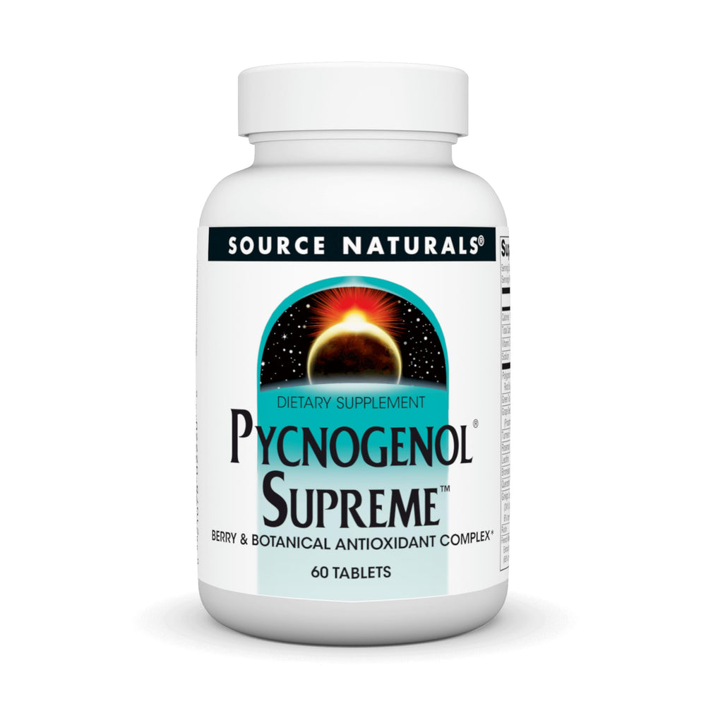 Source Naturals Pycnogenol Supreme bottle label