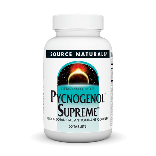 Source Naturals Pycnogenol Supreme bottle label