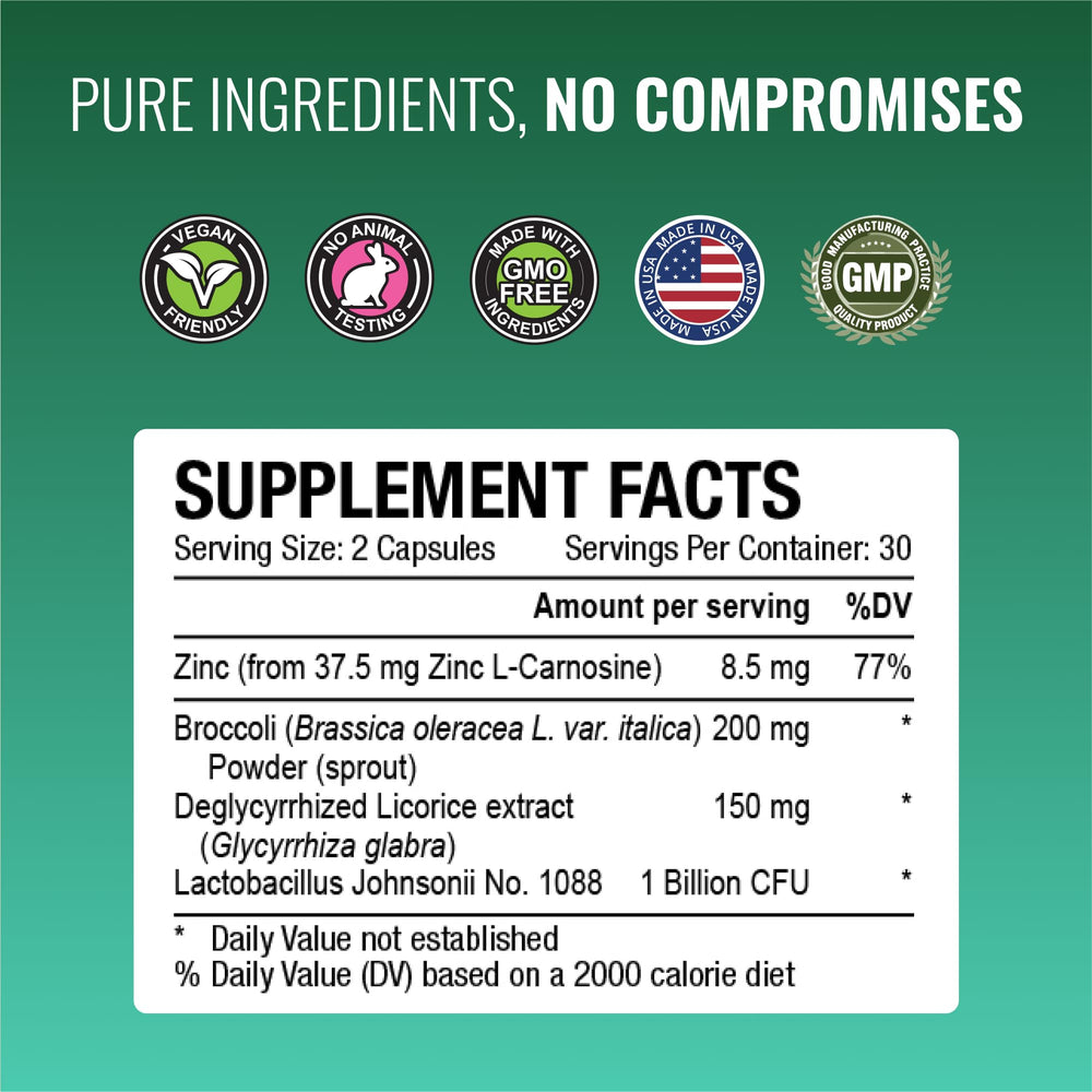 Broccoli sprout powder ingredient for Pyloriprin