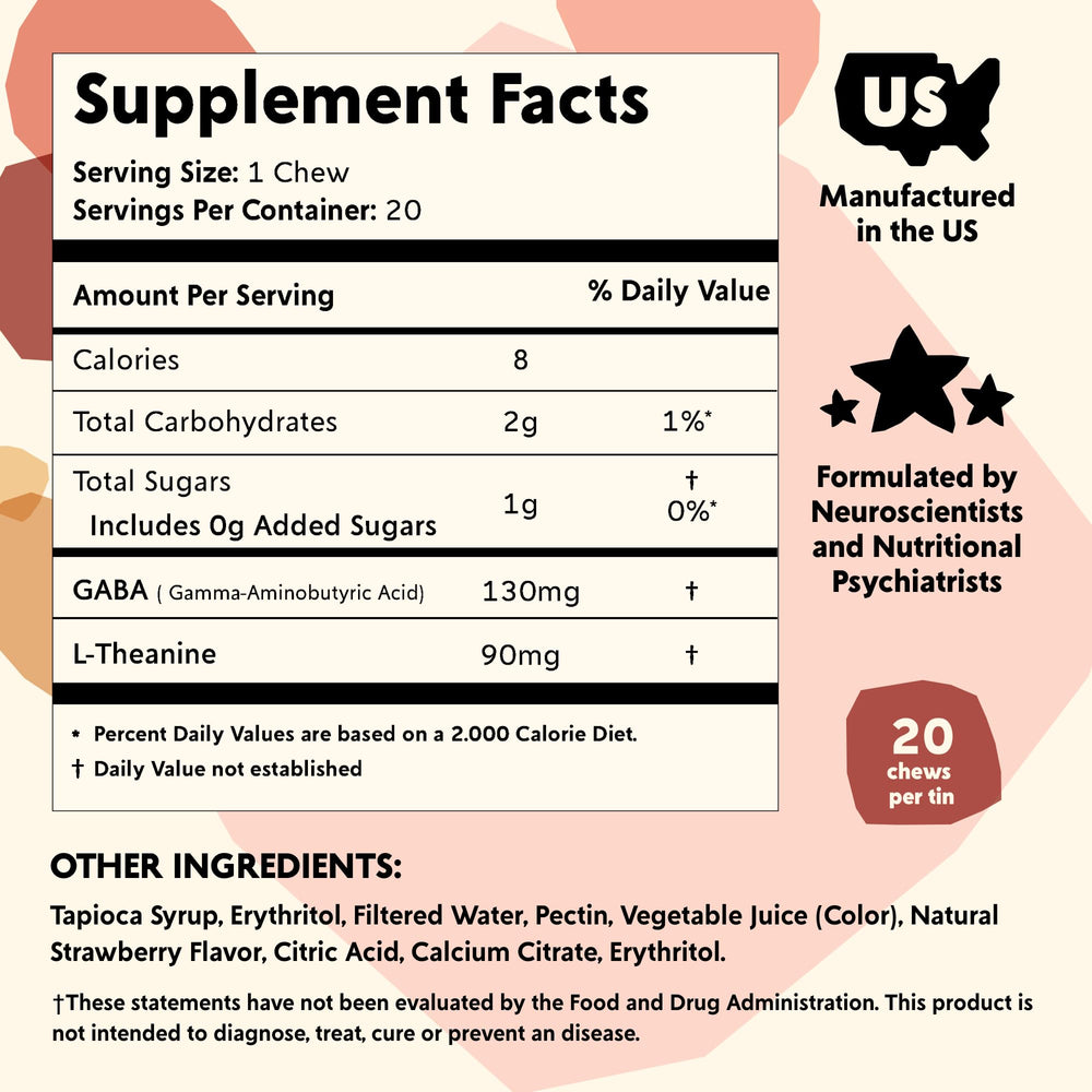 PYM Berry Mood Chews label closeup highlighting vegan and gluten-free formula