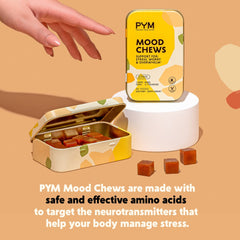 20-count bottle of PYM Citrus Mood Chews