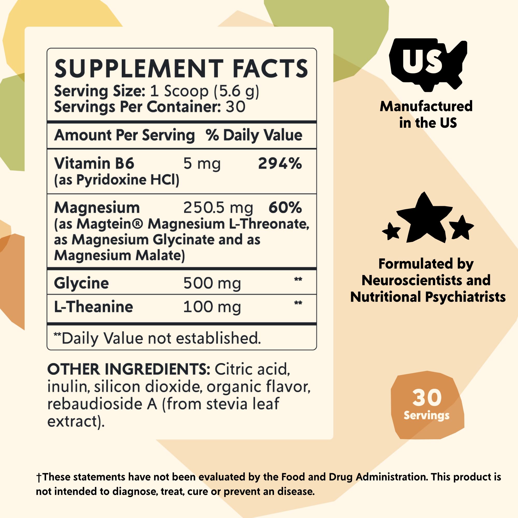 Included scoop helps measure a precise serving for steady mood support