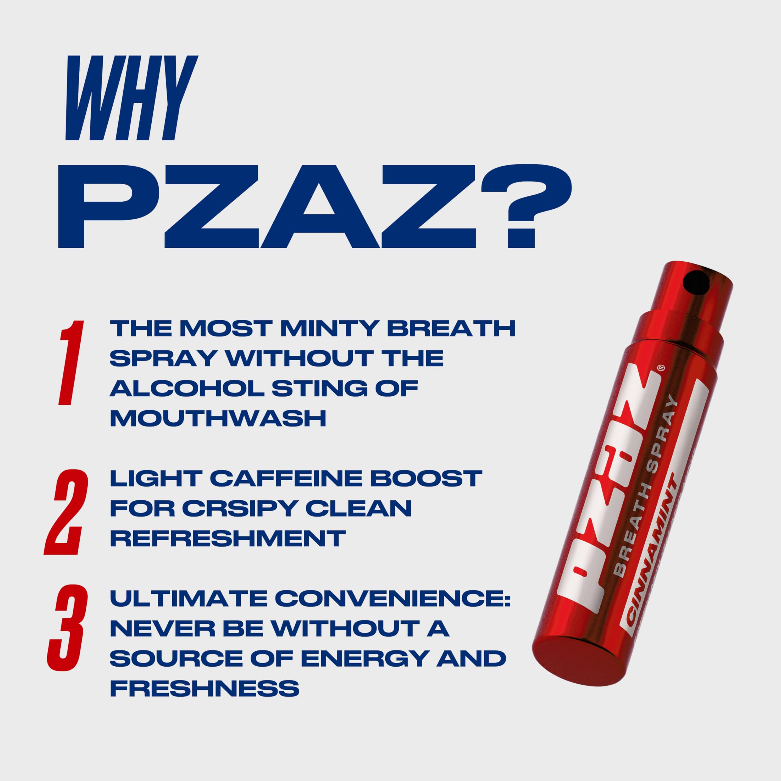 Pzaz Breath Spray packaging box