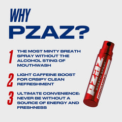 Pzaz Breath Spray packaging box