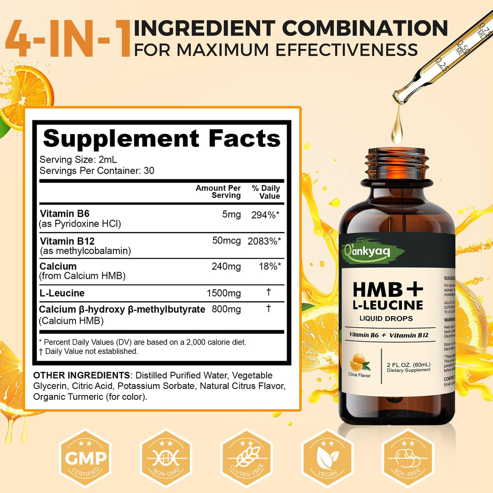 Ready-to-use liquid drops for workouts and recovery