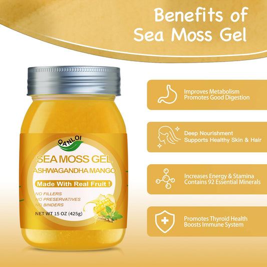 15oz jar of QANLOI Seamoss Gel
