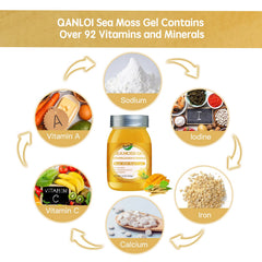 Healthy lifestyle concept with sea moss gel for immune support