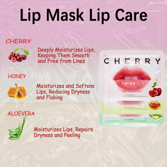 Qawnfy cherry lip mask collection, nourishment and smooth lips.