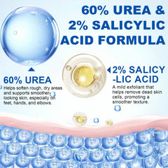 Qawnfy Cream stick texture leaves feet dewy and non-sticky after each use.