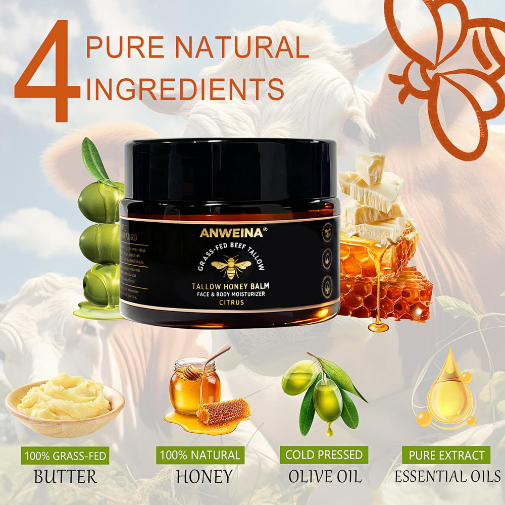 Qawnfy honey in balm highlights natural moisturizing ingredients for skin care