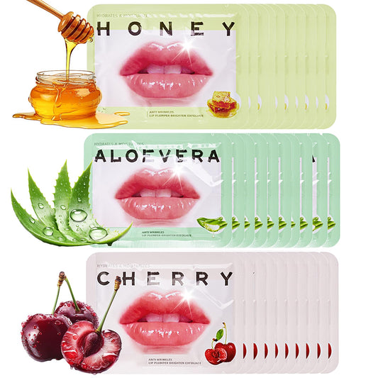 Qawnfy honey lip mask collection, deep hydration for dry lips.