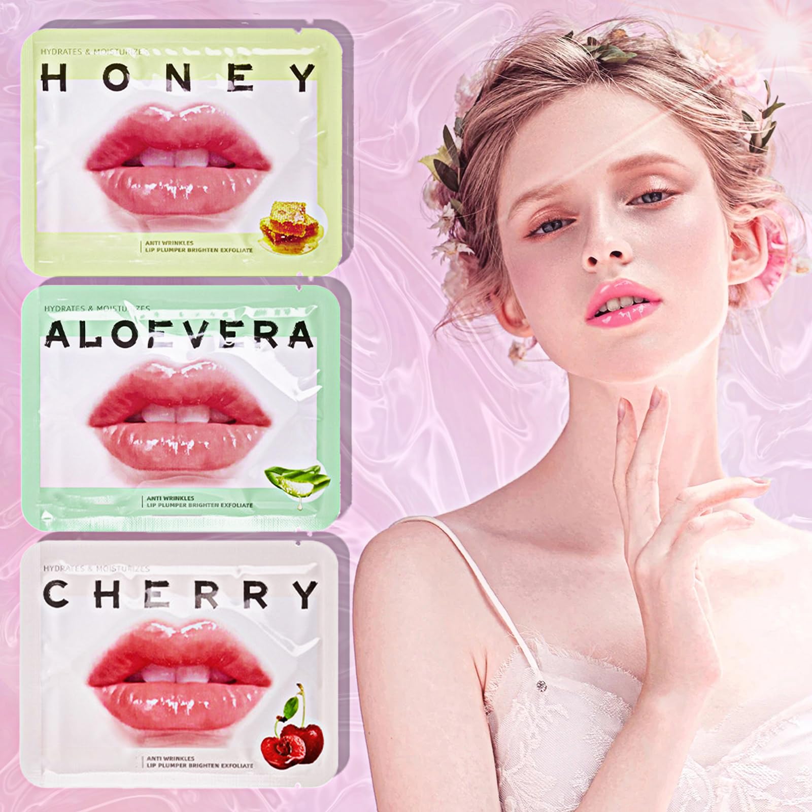Qawnfy lip mask gift set packaging, ideal for gifting.