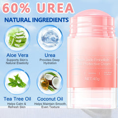 Qawnfy Urea 60% cream texture provides instant hydration for extremely dry skin.