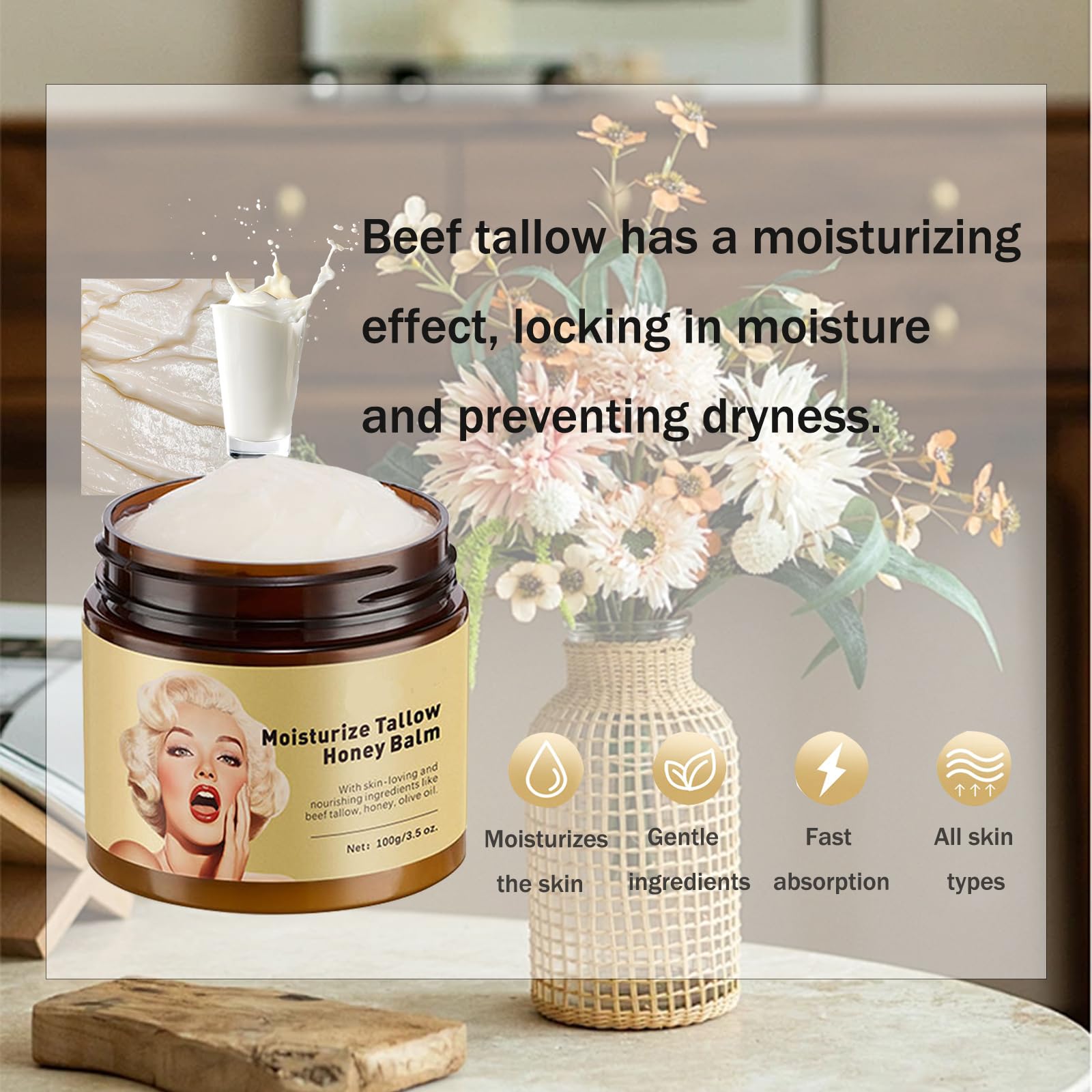 Qawnfy balm used on face and body, versatile daily moisturizer.