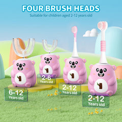 Two replacement brush heads: regular and three-sided