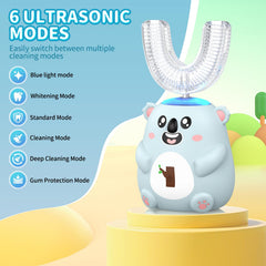 U-shaped brush heads designed for 360-degree cleaning