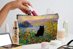 QGFM black cat gifts cosmetic bag ideal as a stylish present.