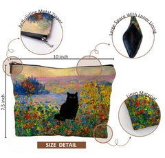 QGFM travel-friendly makeup bag keeps essentials neat in bag or suitcase.