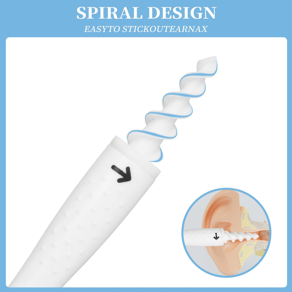 QGrips ergonomic handle provides precise control during ear cleaning