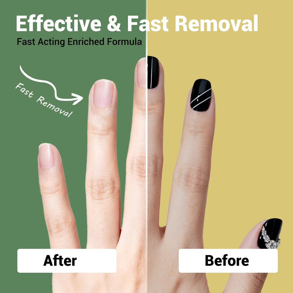 Qhryzoval application steps demonstrating three-step removal