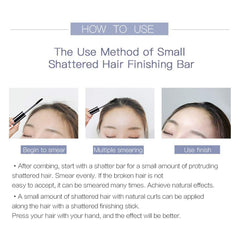 QiBest Hair Finishing Sticks non greasy formula keeps hair light.