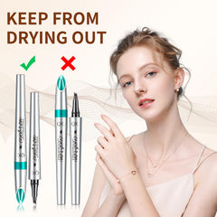 QIC Eyebrow 4 Tip Brow Pencil doubles as eyeliner for cohesive eye looks.
