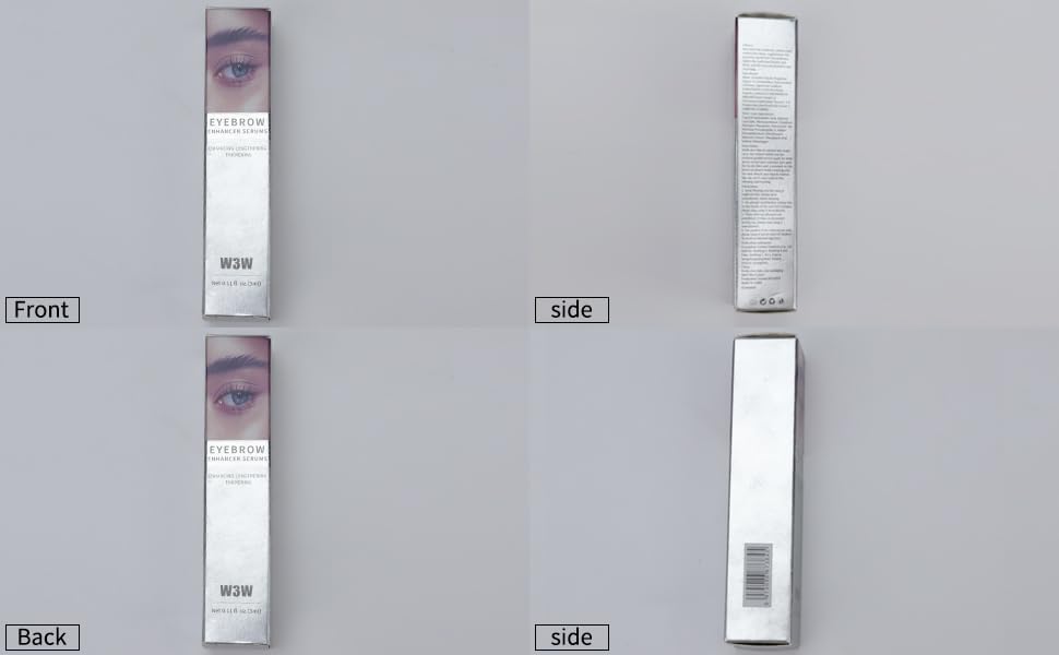 QIC Eyebrow Serum texture close-up shows light, non-sticky feel.