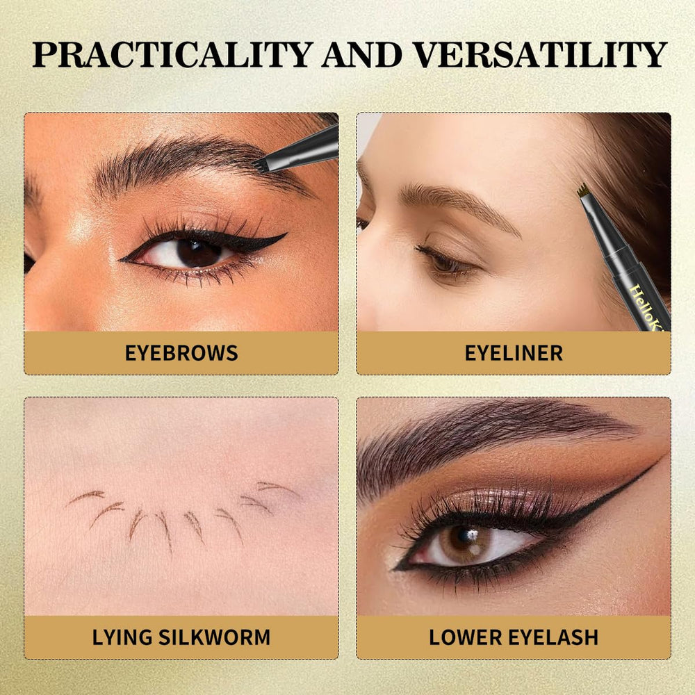 QIC eyebrow pencil waterproof and sweat-proof for active days.
