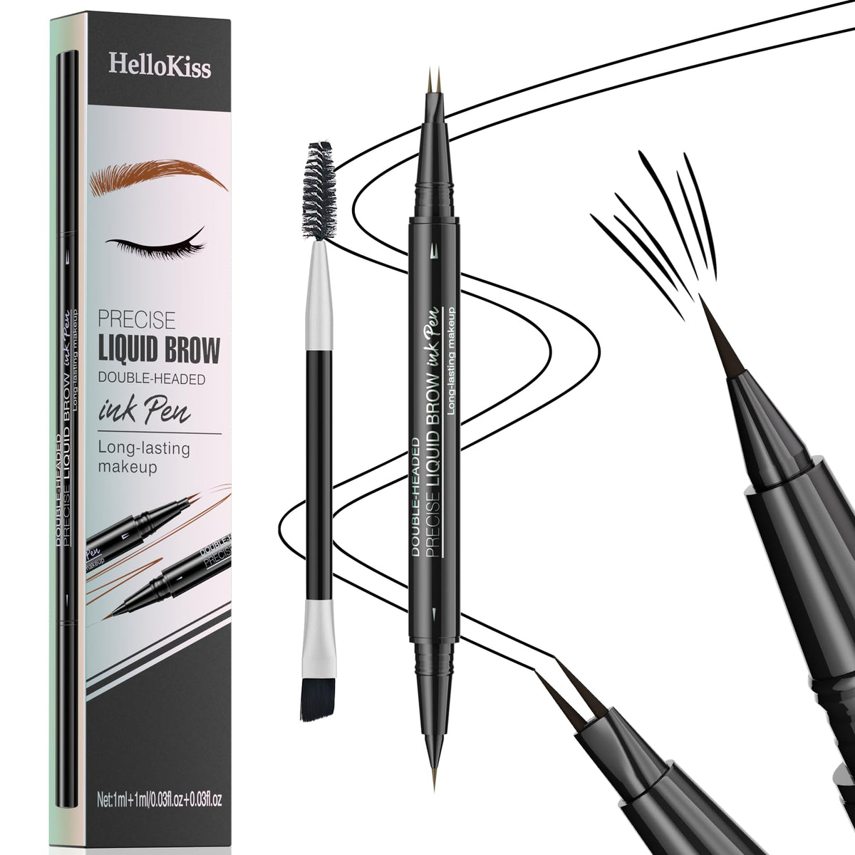 QIC Microblading Eyebrow Pencil curved-tip for natural-looking brows with all-day wear.