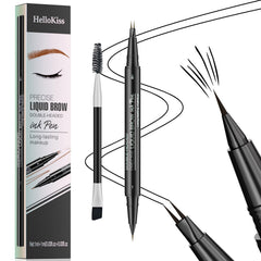 QIC Microblading Eyebrow Pencil curved-tip for natural-looking brows with all-day wear.