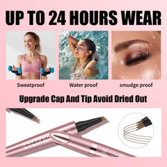 QIC travel-friendly brow pen for quick touch-ups on the go.