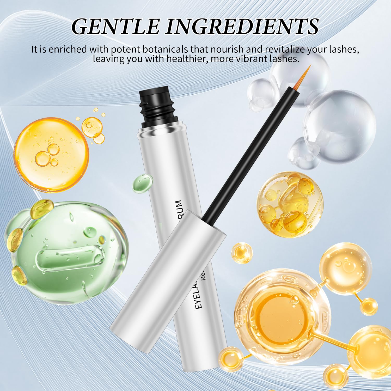 QIC W3W peptide formula nourishes lashes for stronger shafts