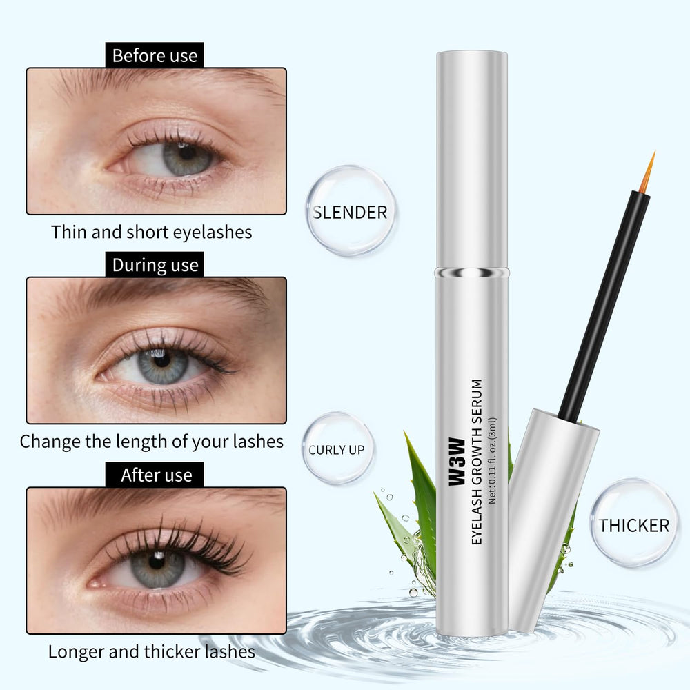 QIC W3W lash growth appearance of longer and thicker lashes