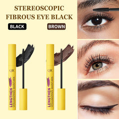 QIC Waterproof Brown Mascara builds volume for thicker lashes from base to tip.